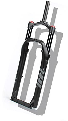 Forcella Fat Air per bici da 26 pollici adatta a pneumatici Fat da 4,0 per bici da neve/spiaggia, forcella per bici elettrica, sospensione a gas e aria, apertura 135 mm, QR, escursione 9 mm, 120 mm