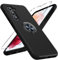 Viojrlra Handyhülle für Samsung Galaxy S21 5G Hülle mit 1x Schutzfolie Schutzhülle Case mit 360° Magnetischer Ring Ständer Kratzfest Stoßfest Panzer Schutz Glas für Samsung S21 5G Cover, Schwarz