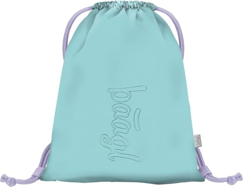 Baagl Turnbeutel für Mädchen und Damen - Schuhbeutel, Schule und Kindergarten Sportbeutel, Sportrucksack (Sweet)
