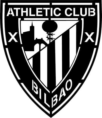 SSDECO.es | Cuadro Decorativo Athletic Club Bilbao – 40x30 cm – Arte Minimalista en MDF Negro