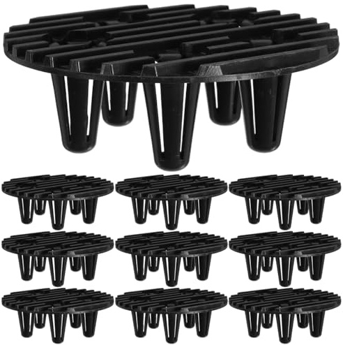Abaodam 10pezzi Rialzo Invisibile per Vasi da Fiori in Plastica Riutilizzabile Sottovaso per Fioriere Compatto Base per Piante per Interni Ed Esterni Piedini Antiscivolo per Vasi da