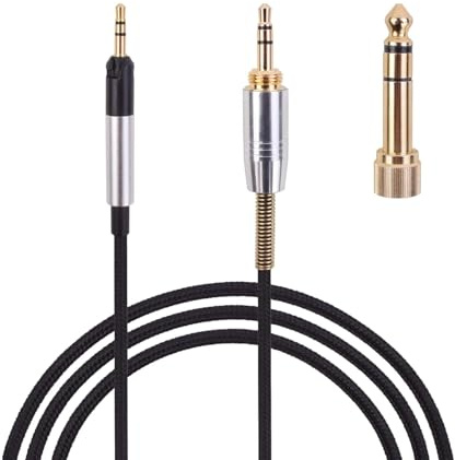 Toxaoii Ersatz-Audiokabel für Momentum 4 Kompatibel mit den Kopfhörern Sennheiser Momentum 4/3/2, HD1 On-Ear, HD 400S, HD 450BT, PXC 550/550-II und ACCENTUM Plus, mit 6,35-mm-Adapter (200cm)