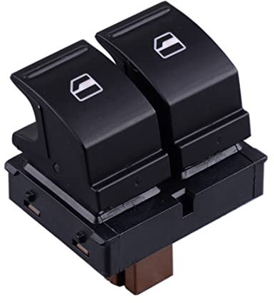 LUOKEKE Autofenster Schalter 1Z0959858 Schalter for elektrische Fensterheber, geeignet for Skoda Fabia 2, geeignet for Octavia 1Z, geeignet for Roomster, Autozubehör Fensterheber