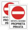 Cartello Area PROPRIETÀ PRIVATA 2 Pezzi - 20x30cm - PVC Ultra Resistente - Fori preforati - Impermeabili, Resistenti al Sole, non Facilmente Deformabili (Segnaletico-28)
