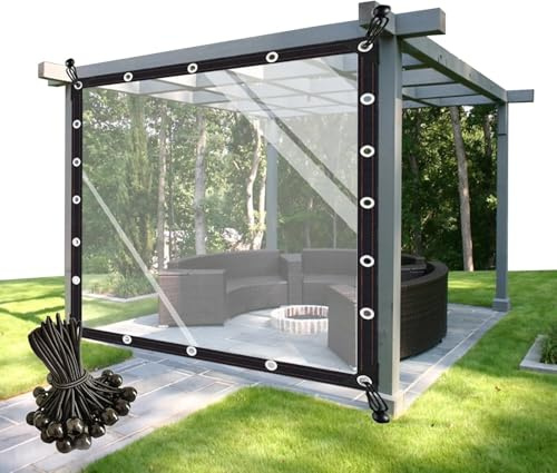 Frilla Wetterfester Outdoor-Vorhang 2x3m – UV- & wasserdichte Terrassenabdeckung mit Ösen – Ideal für Balkon, Garten & Pergola | COVERKA