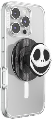 PopSockets Phone Grip for MagSafe with Kickstand, Magnetic Stand, Swappable Top, Secure Hold for iPhone MagSafe Cases, Phone & Tablet Grip - PopOut King of Fright