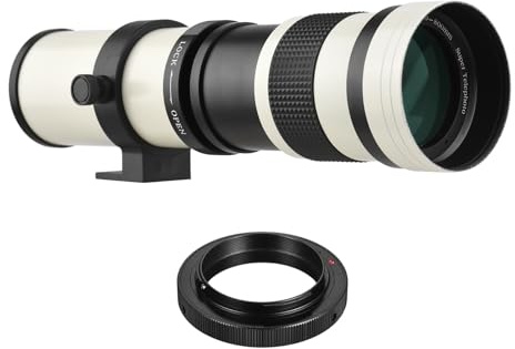 SIBOMTEX Camera MF Super Telephoto Zoom Lens F/8.3-16 420-800mm T2 Mount with AI-mount Adapter Ring Universal 1/4 Thread Replacement for Nikon AI-mount D50 D90 D5100 D7000 D3 D5100 D3100 D3000 D60 Cam