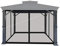 APEX GARDEN Zanzariera di ricambio universale per gazebo, dimensioni: 3 x 3 m, colore: nero