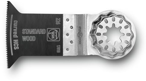 FEIN 63502226250 - Accessoires oscillants SL; Lame de scie E-Cut Curved HCS Starlock 50x50mm - Pack de 50, Accessoire, Oscillation