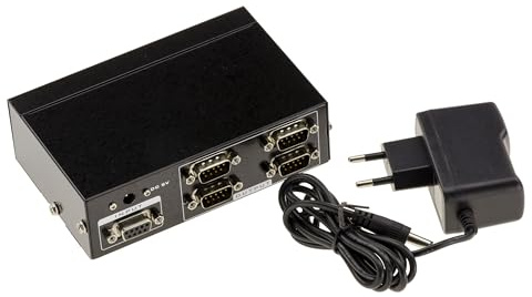 KALEA-INFORMATIQUE Serialer Splitter COM RS232 DB9 Splittertyp, der 1 Eingangsquelle identisch auf 4 gleichzeitige RS-232-Ausgänge dupliziert.