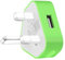 AMO® Charger Plug, UK 3 Pin Plug Charger, Adapter Compatible with Samsung Galaxy Compatible with iOSiPhone iOSiPad Sony Tab HTC Windows Phone Tablet Laptop (Green)