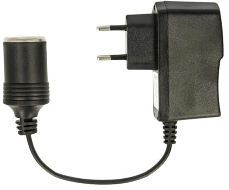 Spannungswandler 220-230-240V auf KFZ-Buchse mit Kabel - 12V 1A 12 Watt - Netzgleichrichter PKW Netzteil Ladegerät Auto Zigarettenanzünder Buchse Umwandler