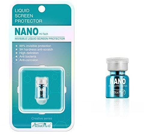 Atouchbo Nano Protector de pantalla universal Resistente a los arañazos 9H, antibacteriano, invisible (transparencia 99%) Protector de pantalla táctil LCD (smartphone, tablet, laptop, reloj,