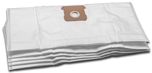 vhbw 5x bolsa compatible con Einhell TC-VC 1812 S, TC-VC 1815 S aspiradora - vellón micro blanco