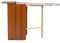 Mobile Asse da stiro Multiuso Jolly in legno con ante (Noce)