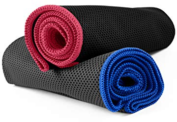 NirvanaShape Microfibra Asciugamano Rinfrescante Sportivo - Asciugamani per Palestra - Asciugamani Rinfrescanti Ideale per Sport, Corsa, Yoga, Golf, Escursioni - Gadget Estivi Telo Rinfrescante