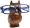 Ajuny Porte-Lunettes en Bois en Forme de Hibou – Support à Lunettes Artisanal Décoratif pour Lunettes de Vue, Soleil, Protection | Présentoir Original pour Bureau, Maison, Décoration