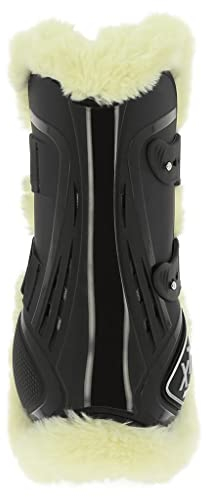 Symantec Norton Gamaschen XTR Schaf Kunstfell mit Knöpfen ? Farben ? Schwarz, Größe Ausrüstung Pferd ? Pony