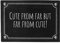 Pechkeks Misfortune Cookies Doormat ''Cute from far'', 70 x 50 cm, Black