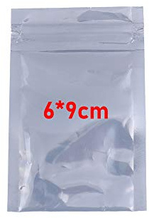 100 Pieces Antistatic Resealable Bags 5 Sizes Zipper Anti Static Bag for ESD Sensitive Electronic and Computer Components 6 * 9cm/ 8 * 12cm/ 10 * 15cm/ 15 * 21cm/ 21 * 23cm