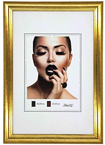 IDEAL TREND Artus Kunststoff Bilderrahmen Wanddeko Collage Poster Bilder Foto Rahmen: Farbe: Gold | Format: 50x70