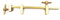 Chiloskit Solid Brass Miniature Bar Clamps, 9.5-Inch/240mm Parallel Clamps for Woodworking & Metal with Knurled Tightening Screws