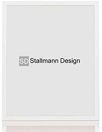 Stallmann Design Bilderrahmen 'Galeria53' | Größe: 60x80cm | Farbe: Weiß | 20mm schmale Rahmenleiste