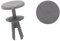 A ABSOPRO Coche Remache 6mm Agujero Salpicaduras Protección Guardabarros Clip Plástico Gris (Juego de 20)