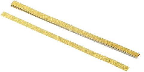 PATIKIL 20 Blätter Glitzer Origami Sterne Beidseitig L24cm 23 Farbe Golden | Papiere