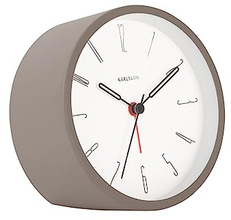 Karlsson Alarm Clock Belle Numbers Iron warm Grey