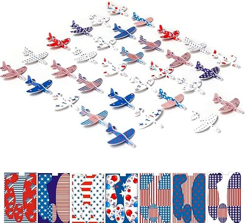 AGDLLYD Styroporflieger Flugzeug für Kinder,32 Stück Styroporflieger flugzeug,16 Designs,Flugzeug Spielzeug für Jungen und Mädchen Geburtstags party geschenke,Partygeschenke für Kinder