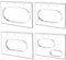 Elliptical Router Template for Woodworking Oval Router Jig Template Inlay Template Set Decorative Templates(4 pcs Oval Inlay Templates)