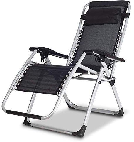 Klappbarer Liegestuhl für den Innenbereich, Sonnenliegen, Liegestühle, Schwarz, mit verstellbarem Rückenlehnenkissen, Camouflage-Relax-Sessel, geeignet für Spielgarten und Terrasse (mit Kiss