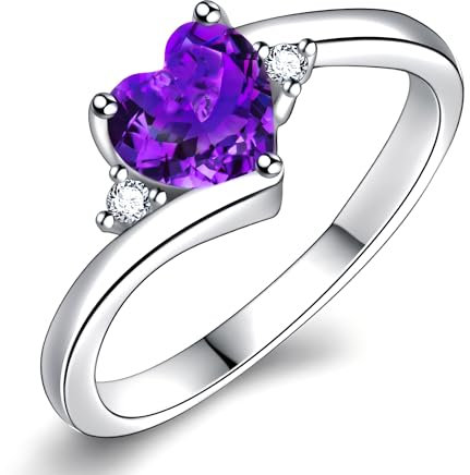 Apocalyptic-K ®Zirkonia Ring für Frauen，Totenkopf-Ring，Ring Eingelegt Mit Würfelförmiger Zirkonia, Schmuckgeschenk, mit schöner Geschenkbox. (Einstellbare Größe, Cooles Lila)