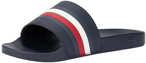Tommy Hilfiger Herren Badeschuhe Pool Slide mit Tommy-Branding