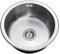 Fregadero Cocina Redondo 1 Seno Fregadero Encastrar de Acero Inoxidable Fregadero Sobre Encimera de un Seno Con Filtro Para Cocina, Comedor, Bar, Mueble (30 * 30cm)