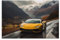 MDCRADI Gelber Lamborghini auf der Bergstraße, Wohnzimmer-Dekor, moderne ästhetische Wandkunst, Poster, Geschenk für Freunde, ungerahmt, 20 x 30 cm