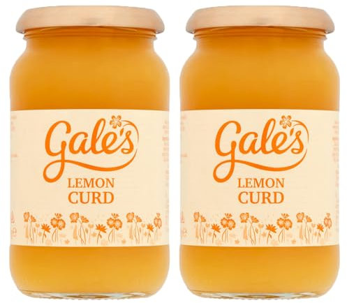 Lemon Curd 410g x 2, Compatible with Gales Tangy Citrus Vegetarian Spread, Topping for Cakes Muffin Cupcake Dessert Baking with Welari Thank You Card | (2pack)