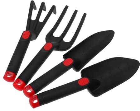Supvox Gartenwerkzeug-Set Für Die Gartenarbeit 4-teiliges Gartenwerkzeug-Set Kelle Rechen Handspaten Zum Pflanzen Und Jäten