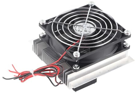 Módulo Termoeléctrico Peltier Kit de Refrigeración 12V 60W con Ventilador 90x90x25mm para Espacios Pequeños Ideal para Proyectos de Bricolaje y Overclocking