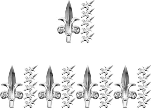 Veemoon 30pcs European Style Fence Topper Finials for Garden Decorations Classic Fence Post Finials Enhancing Security Aesthetic Value for Yards and Farms