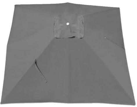 VLKLPZAHAK 3x4m Auvent De Remplacement pour Parasol De Jardin Housse De Rechange Parasol Déporté Carré, Toile De Rechange pour Parasol De Table Marché Extérieur(Grey,4x3m (13x9.8ft))