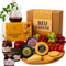 Cheese Hampers Gift Set - 3x Cheeses Truckle Selection, Chutney and Crackers Gift Set & Card - Cheeseboard Gift Set, Birthday Hampers for Men, Cheese Selection Box, Food Gifts for Men & Women