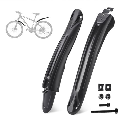 VODHXA Fahrrad Schutzblech Set für Cube Reaction Hybrid Race 500 2018, Einstellbar Vorne Hinten Mudguard Schutz für 24-29 Zoll MTB Rennrad, Spritzwasser Schmutz, Schnelle Demontage,A