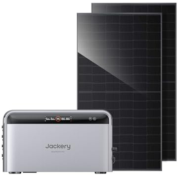Jackery SolarVault 3 Pro Balkonkraftwerk mit Speicher, 2×450W Glas-Glas Solarmodule, 4 MPPT, 1200W Ausgang, 4000W PV-Eingang, erweiterbarer Speicher 2,52–15,12kWh, Plug & Play