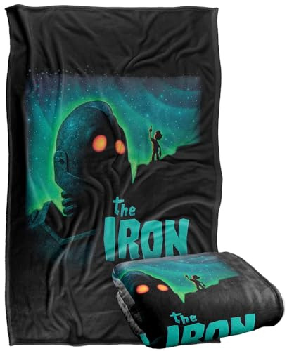 LOGOVISION Iron Giant Look To The Stars Silky Touch Super Soft Throw Blanket 91 x 147 Cm