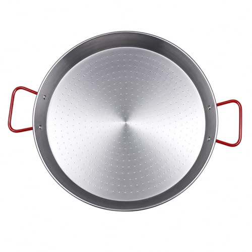 Delicioso 42cm Polished Steel Paella Pan