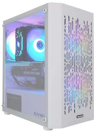 EXTREMEBIT PC Gaming Computer da Gioco Assemblato, Processore Core i5-9400, Memoria RAM 16GB DDR4, Disco SSD 1TB NVMe, Scheda Video Nvidia GeForce RTX 5050 8GB GDDR6, Win 11 PRO (Bianco)