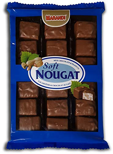 Marandi® Soft Nougat, Weißer Nougat mit Erdnüssen und Milchschokolade