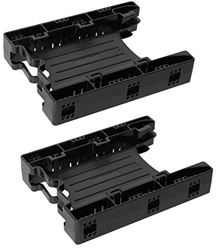 ICY DOCK Dual Tool-Less Dual 2.5 to 3.5 HDD Drive Bay SSD Mounting Bracket Kit Adapter | EZ-Fit Lite MB290SP-B (Two Units)